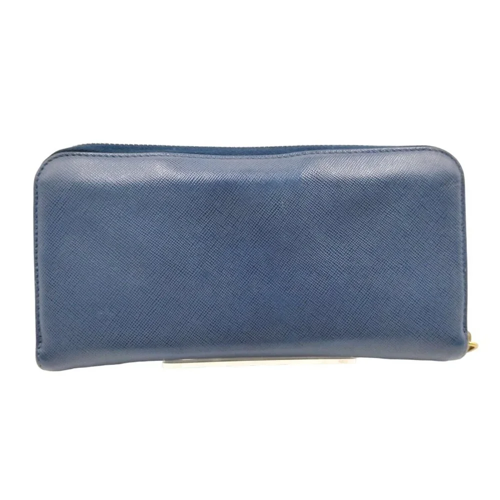 Prada Wallet Long Navy Blue Leather in Great Condition - Picture 2 of 9